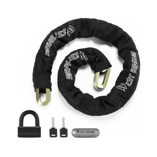 U-TUPE CHAIN LOCK COLOR-PLATED ZINC 12MM X 1200MM
